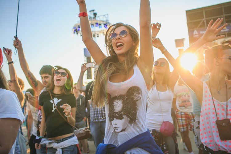 Young people at the festival