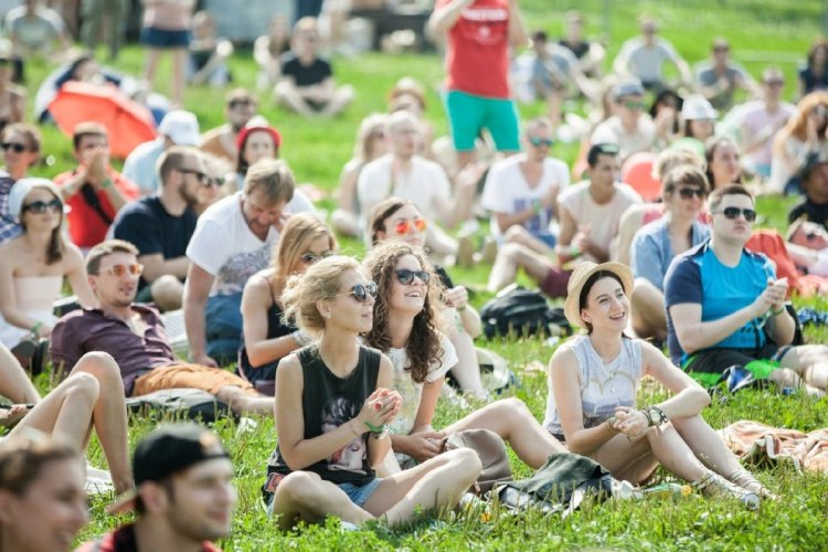 People at the festival