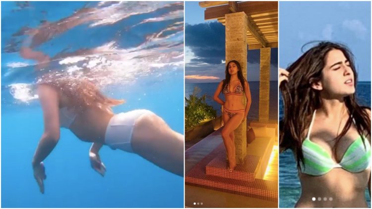 Sarah Ali Khan in a swimsuit