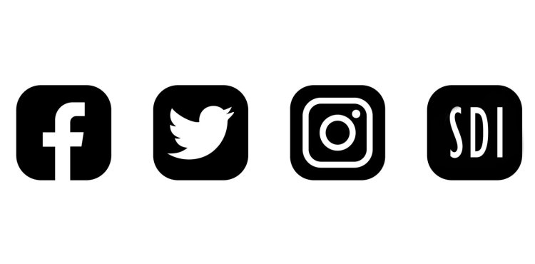 Instagram Facebook telegram icons