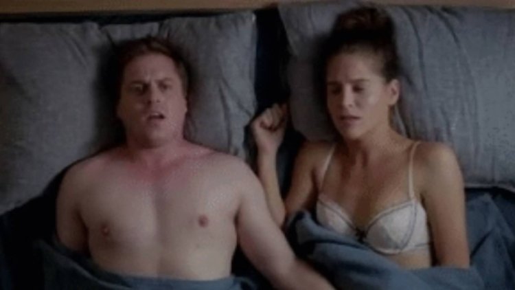 The woman is cheating