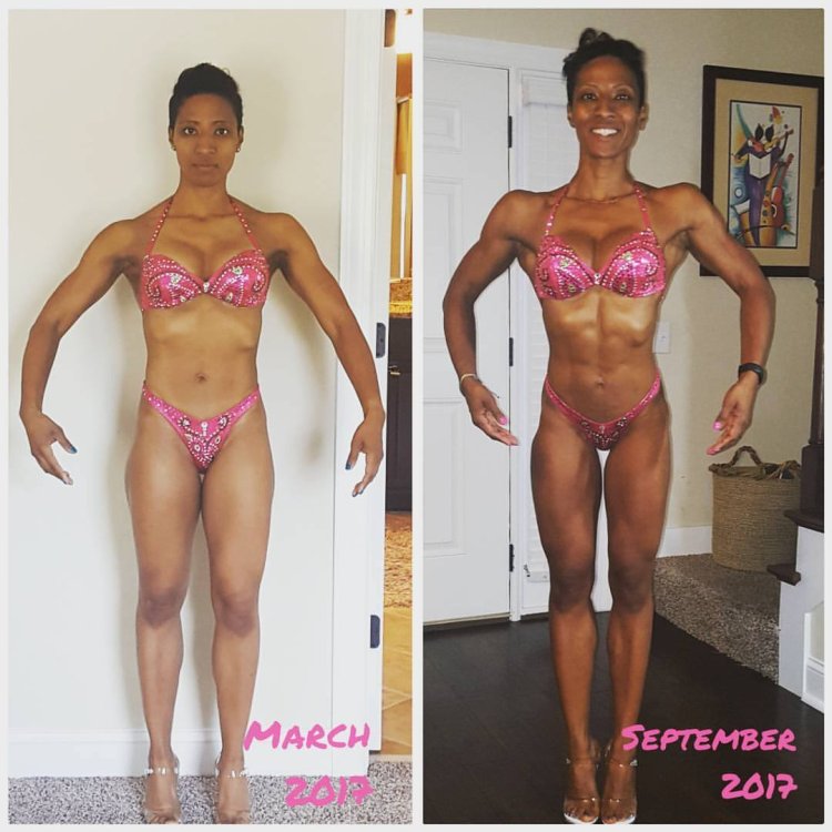 Natasha Hopkins in a swimsuit