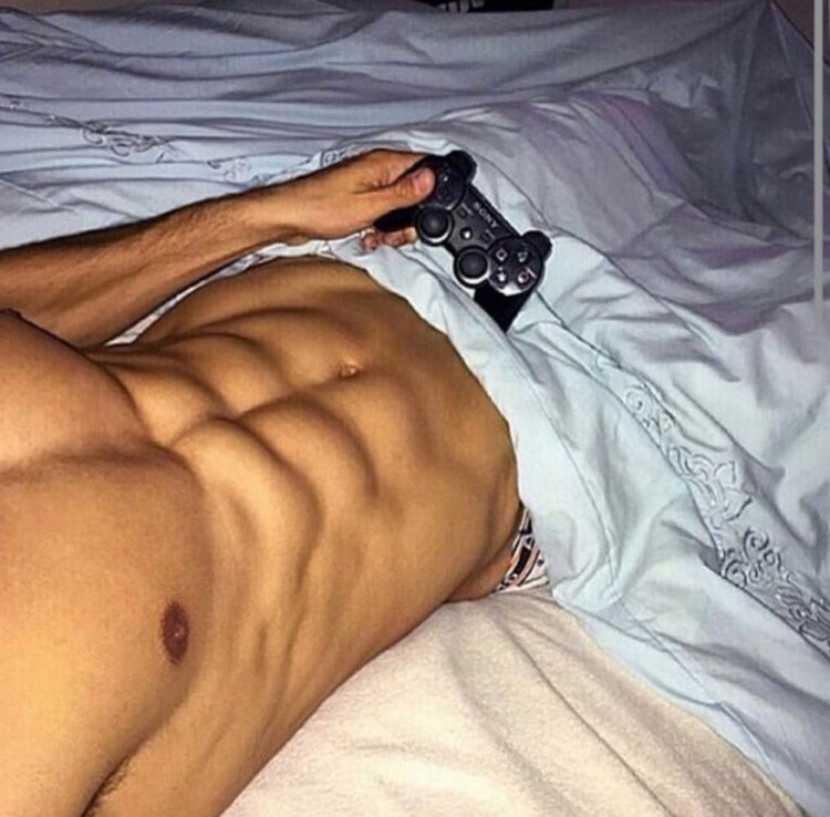 Beautiful half -naked men