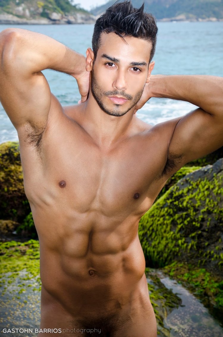 Spanish men on the beach