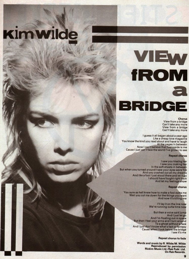 Kim Wilde in his youth 80s