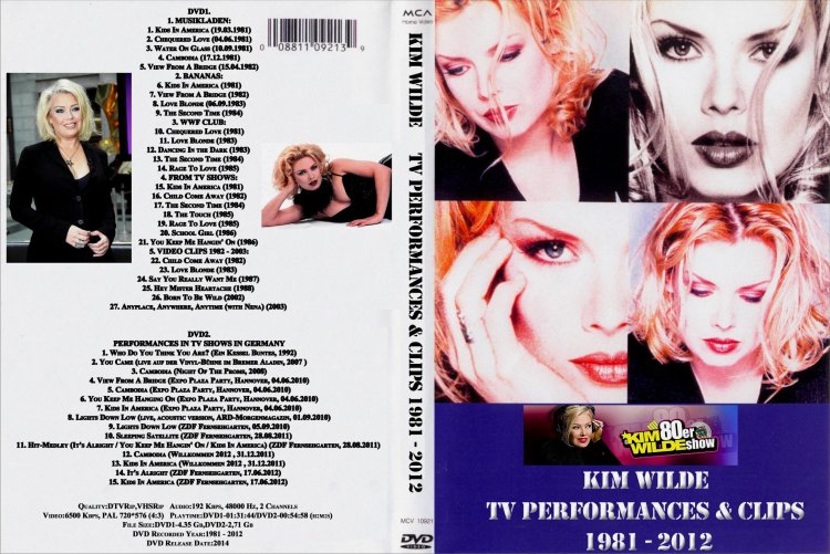 Kim Wilde in his youth 80s