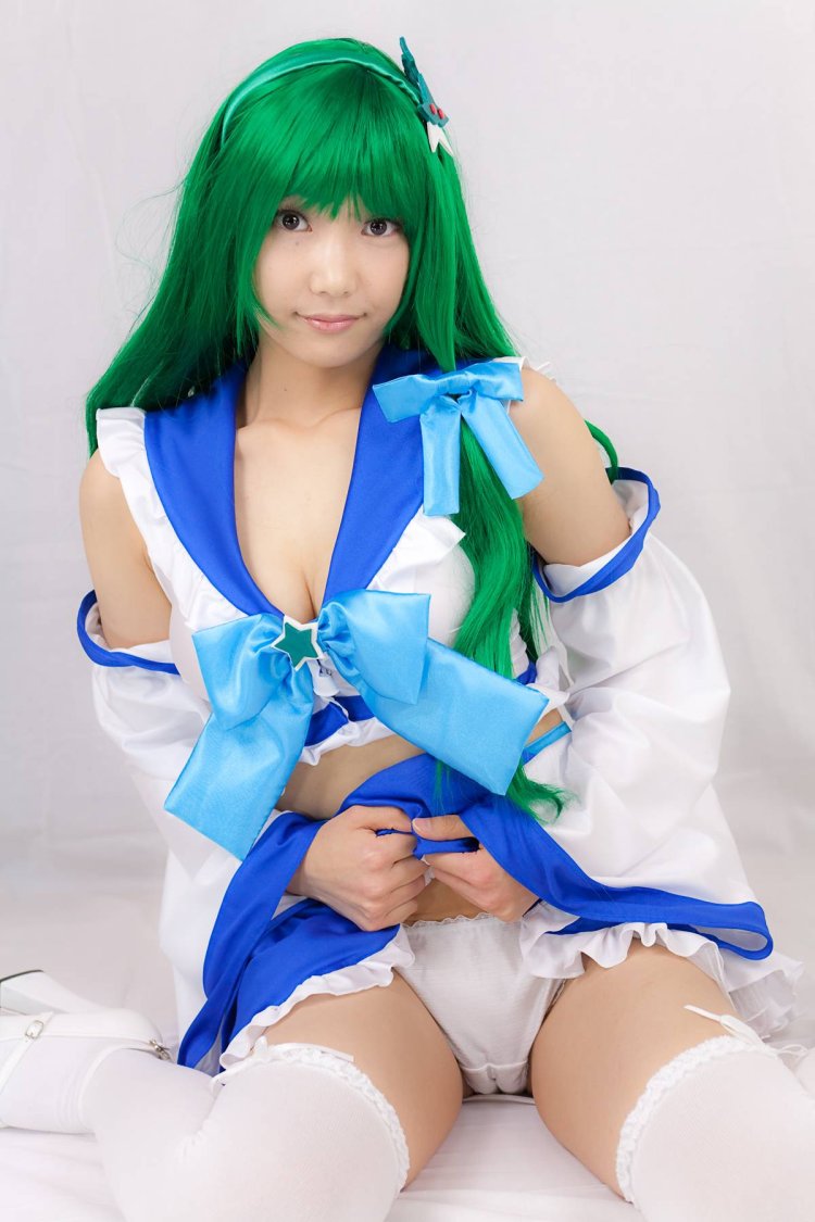 Japanese in an erotic cosplay