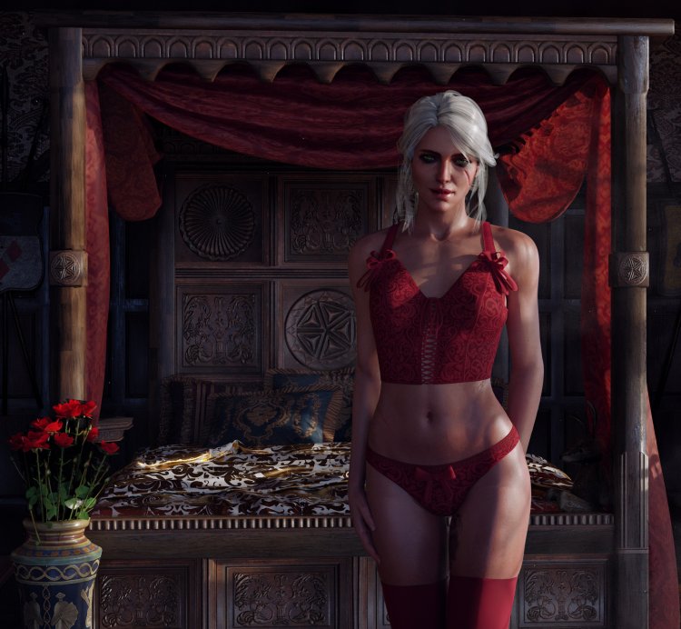 Triss witcher 3 in underwear