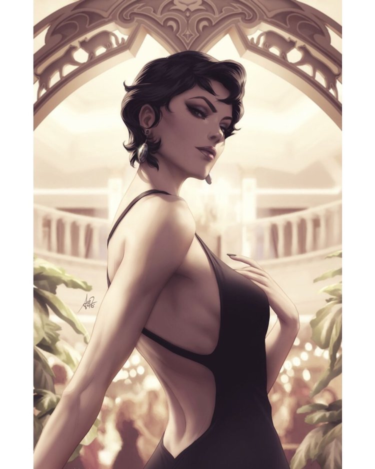 Selina Kaylail in a dress