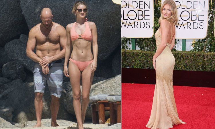 Jason Statham with his wife to plastic