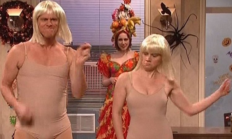 Jim Kerry in a dress