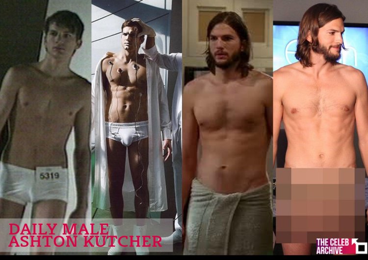 Ashton Katcher in shorts