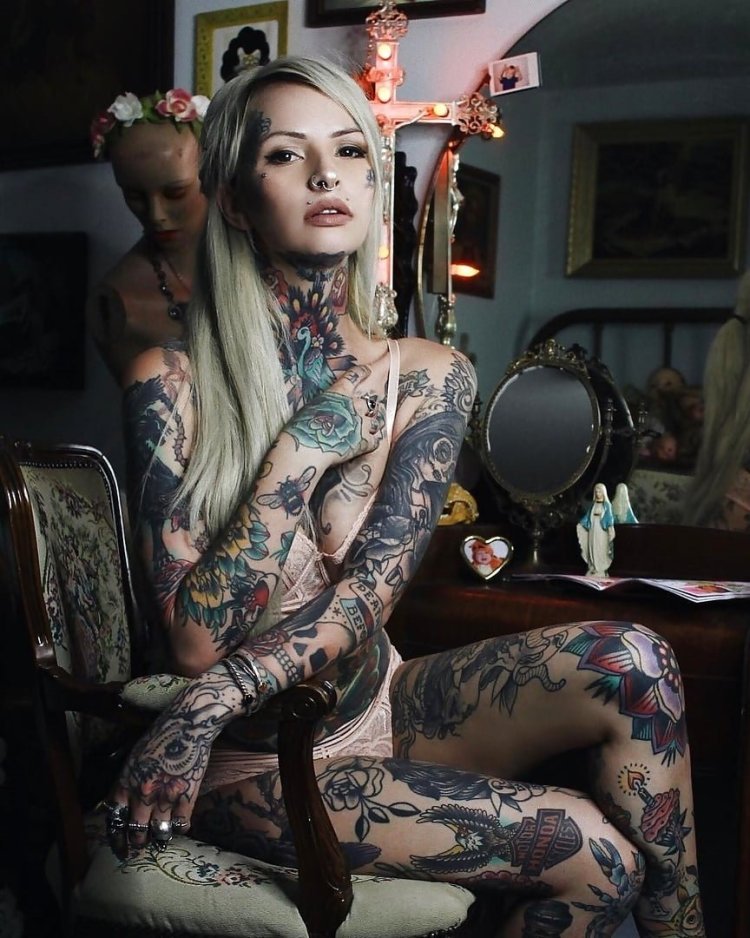 Tatyana Vasilkova tattoo model