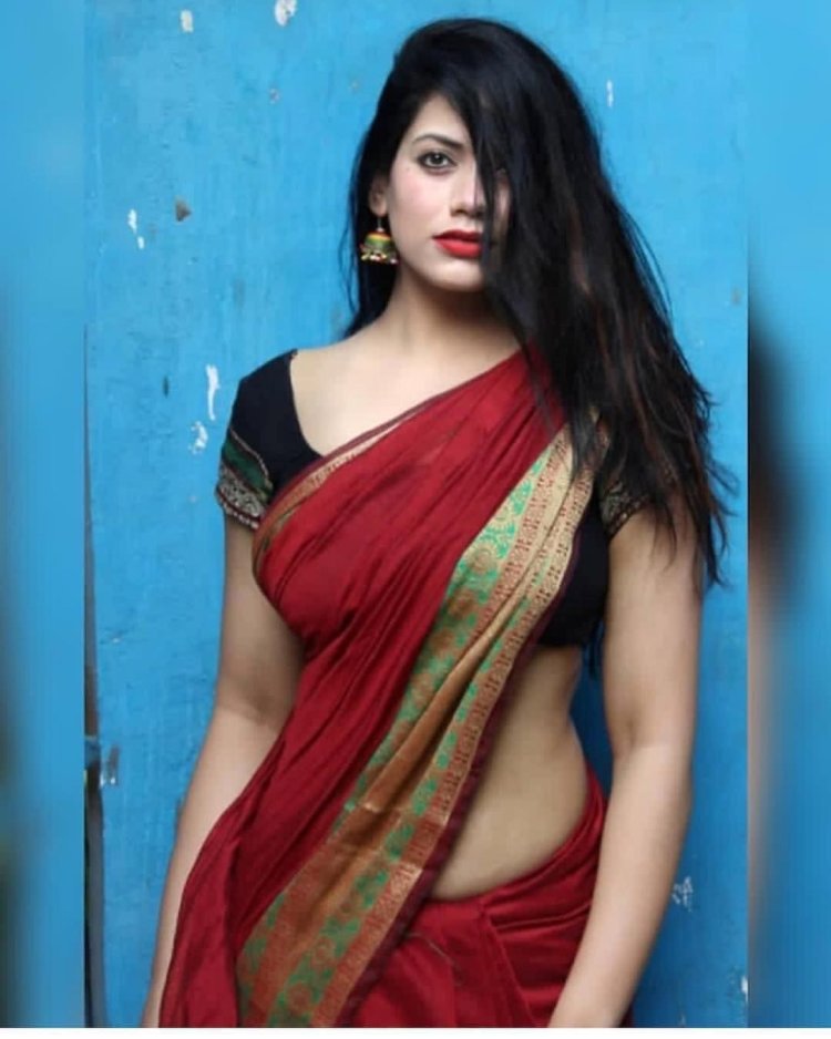 Girl Red Saree