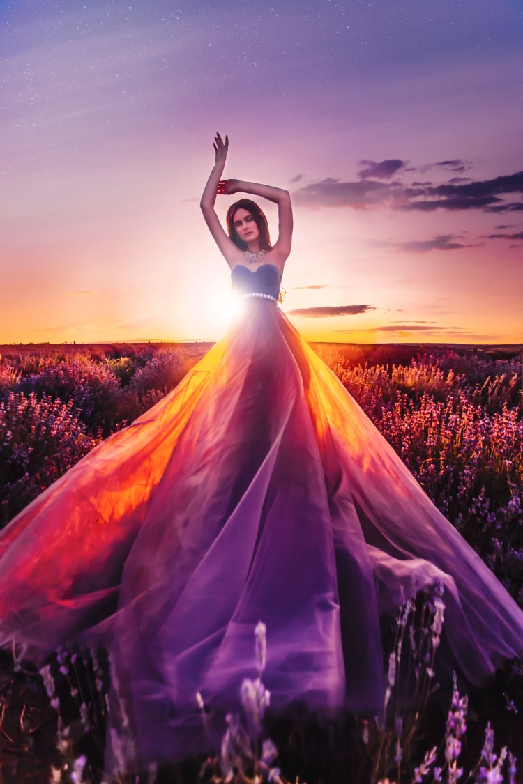 Beautiful photo on an avatar for a woman unusual soapy