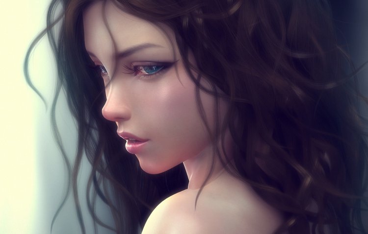 Beautiful girl art