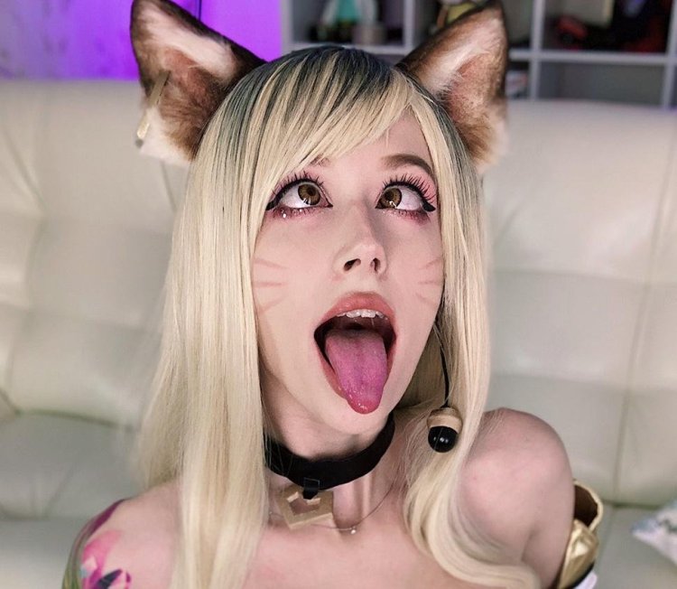 Girls with tongue out