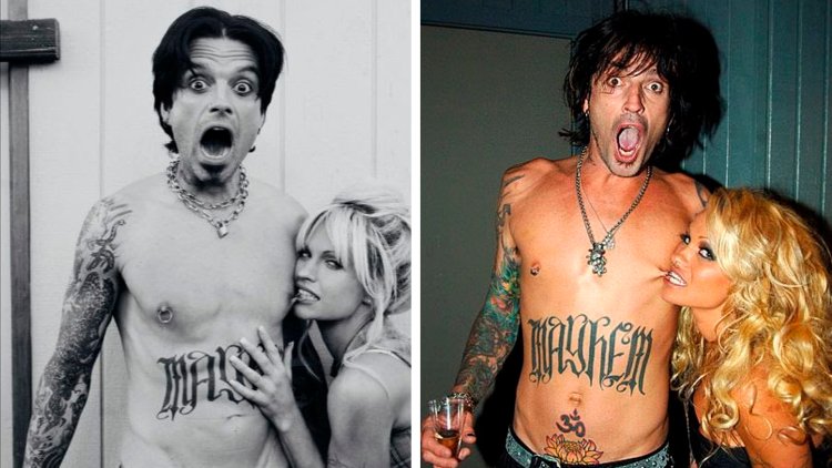 Pamella Anderson and Tommy Tommy Lee