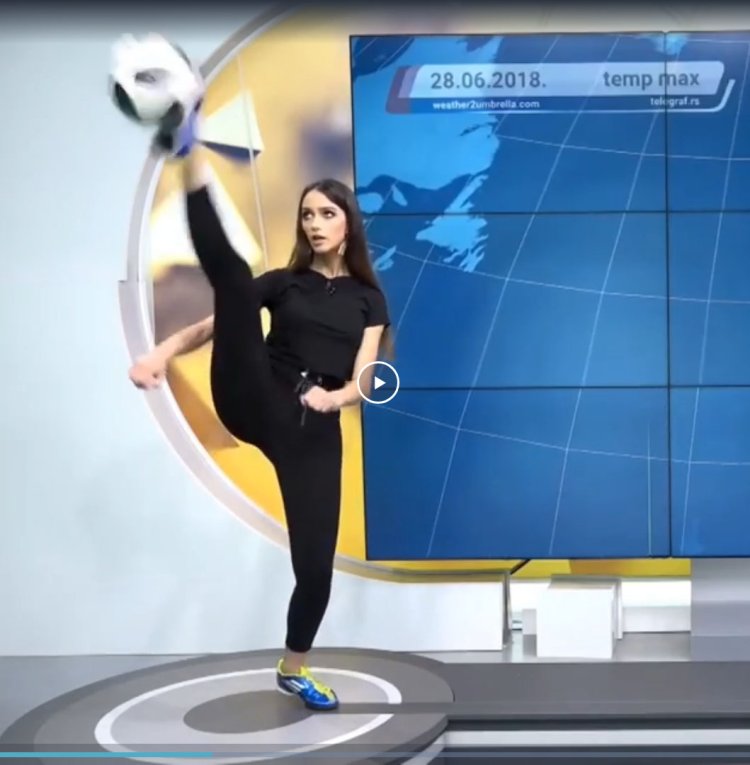 Weather presenter Sarah Damjanovich