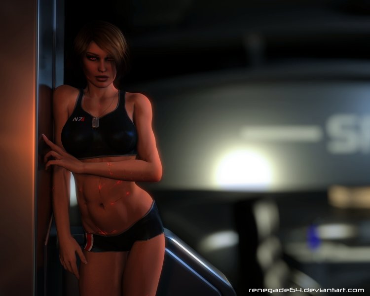 Jane Shepard in Lingerie