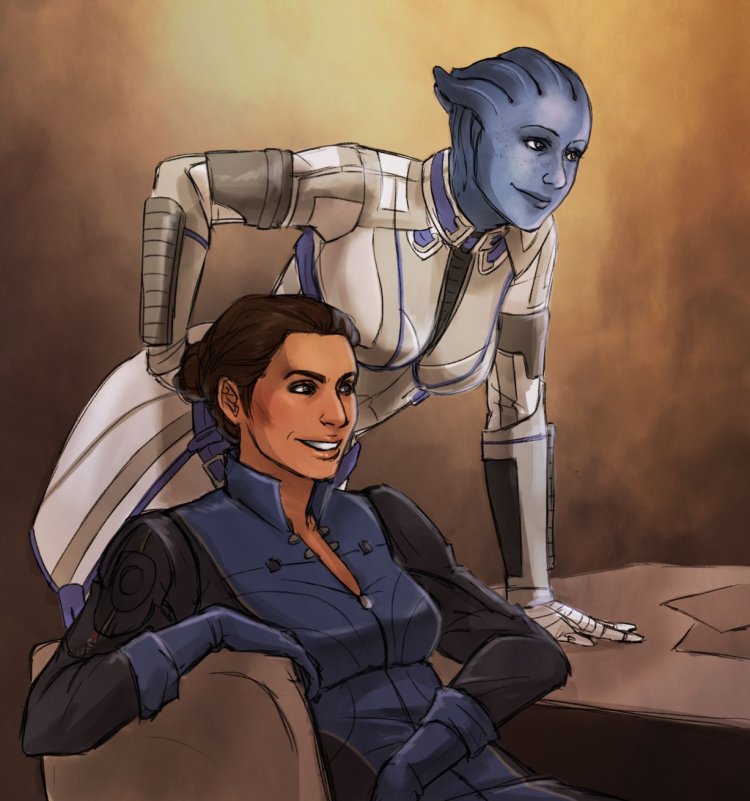 Mass Effect Liara and Ashley