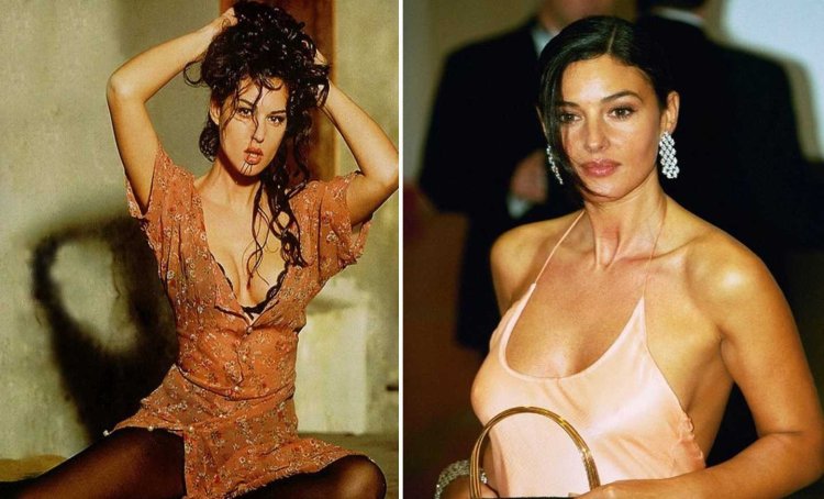 Monica Bellucci in early youth