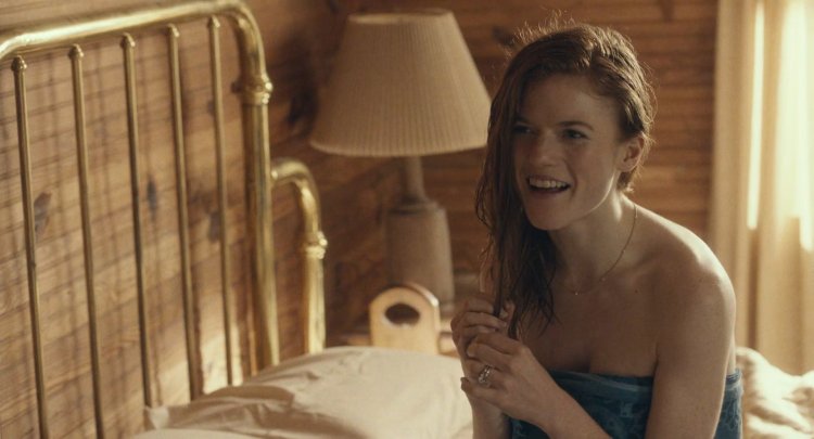 Rose Leslie in a swimsuit