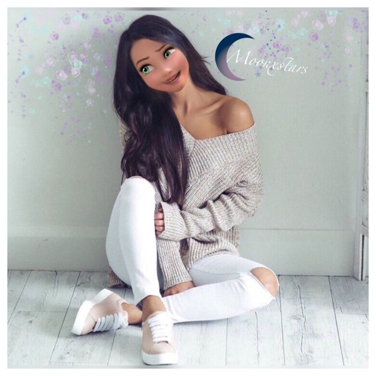 Girl in a white sweater