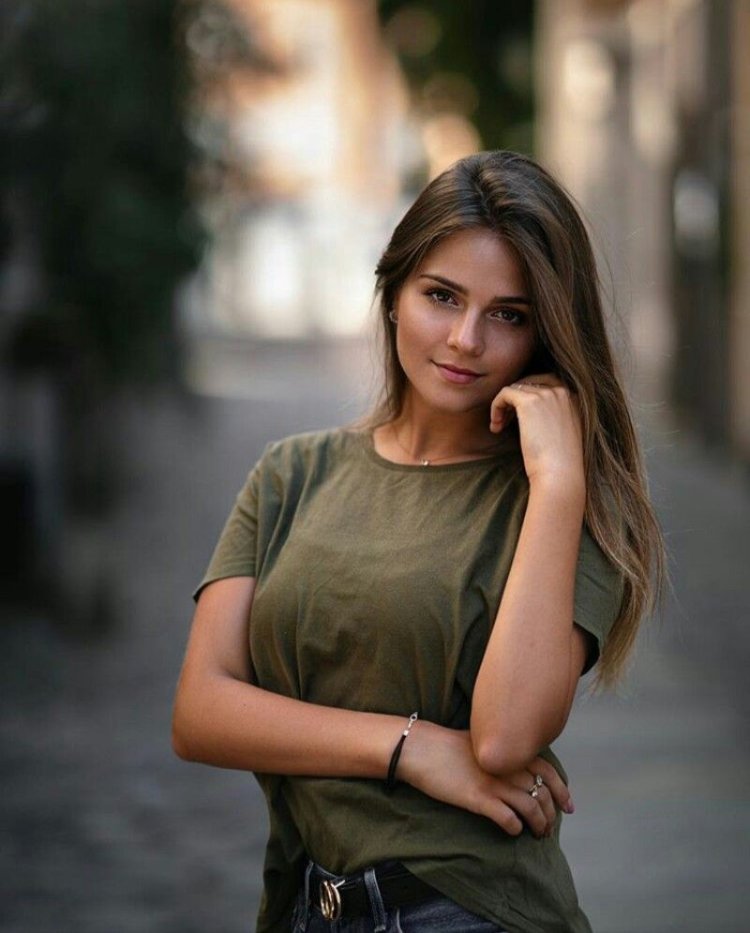 Jessy Hartel in a dress