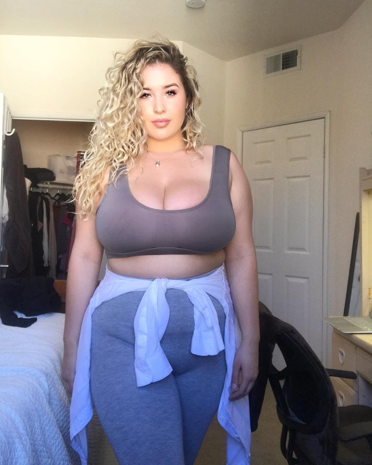 Curvy Claire in a dress