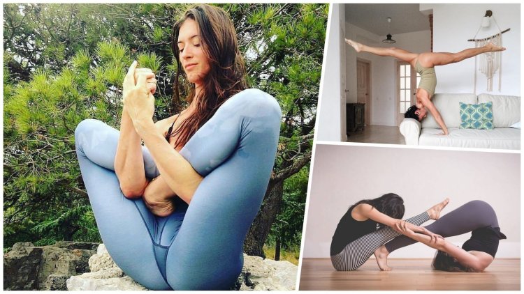 Funny yoga poses