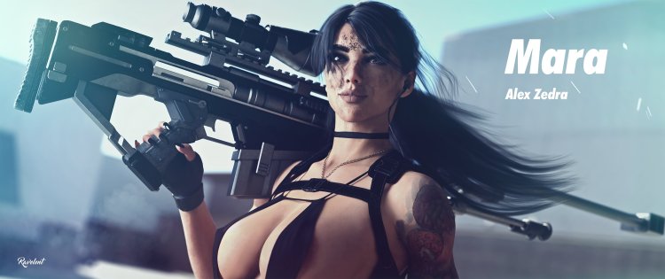 Alex Zedra in a swimsuit