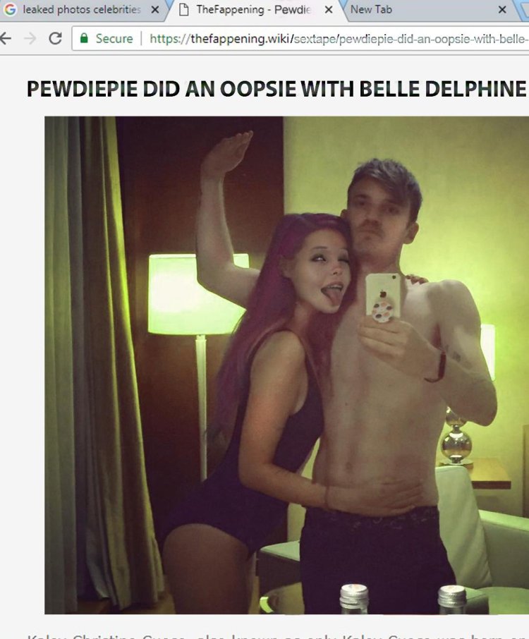 PEWDIEPIE goes all the way inside Belle Delphine