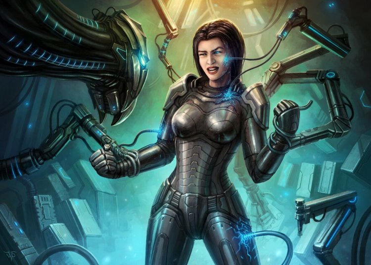 Beautiful cyberpunk art