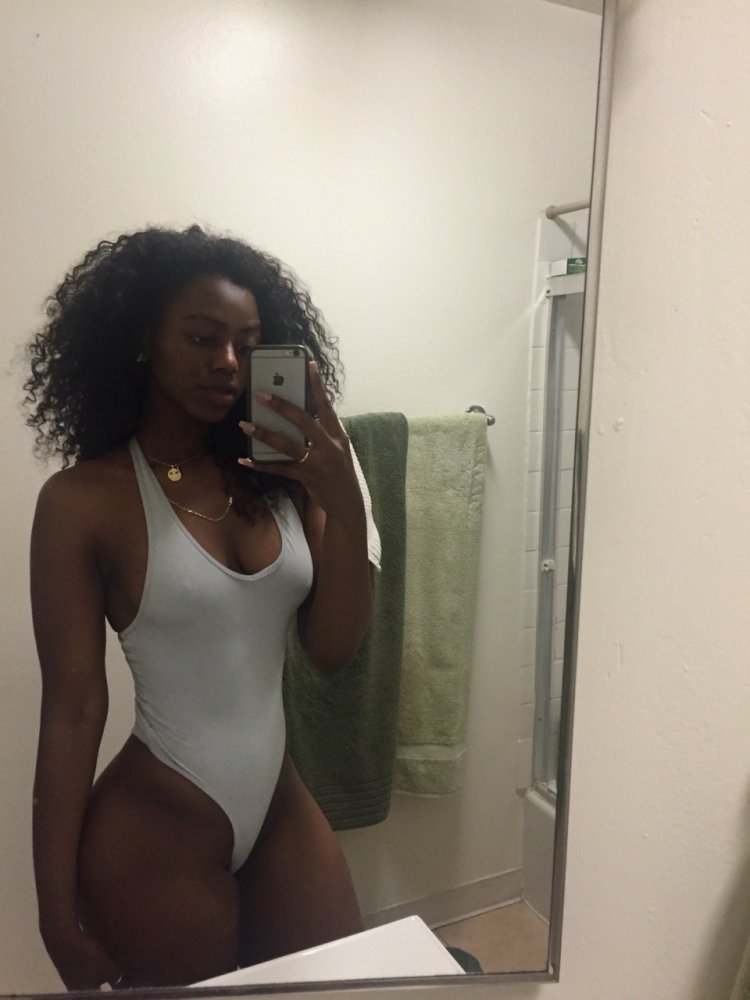 Selfie of a black student