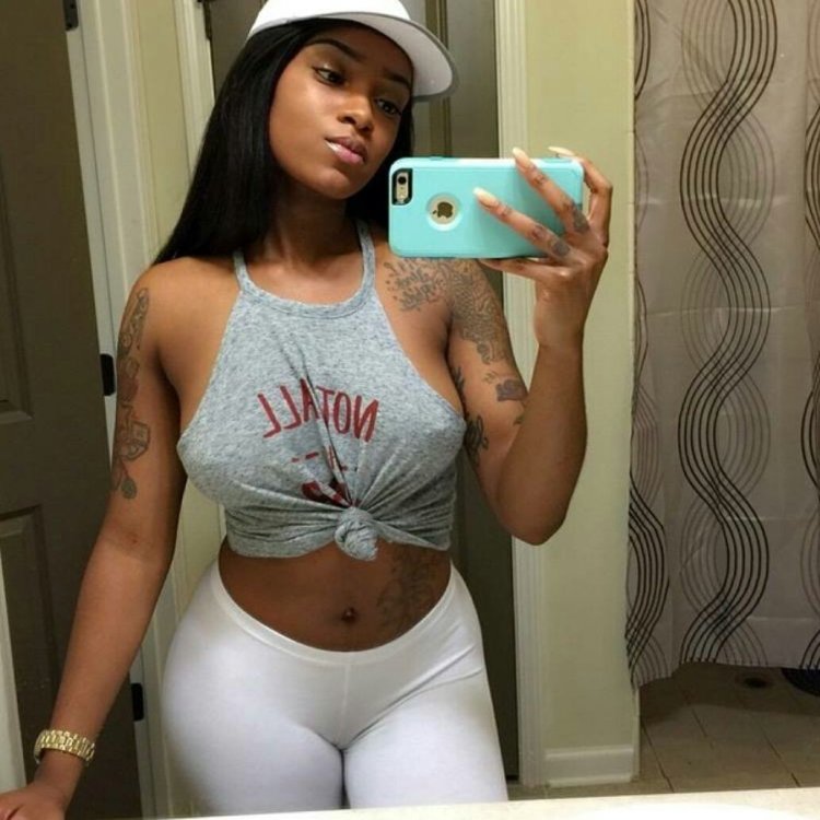 Black girls amateur selfie