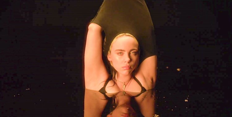Billie Eilish in not my responsibility swimsuit