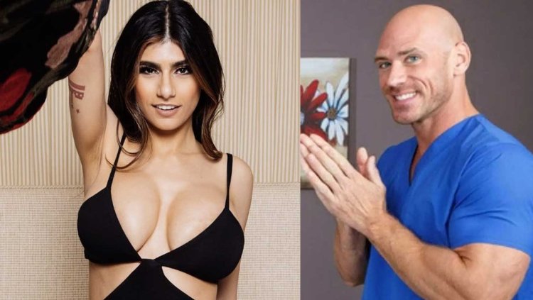 Johnny Sins and Mia Khalifa