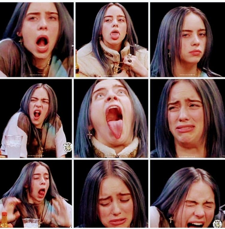 Billie Eilish and face