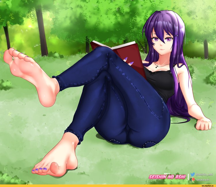 Doki Doki Literature Club Natsuki feet