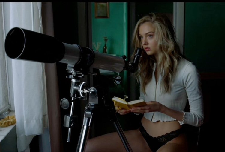 Sasha Luss flirting with the devil