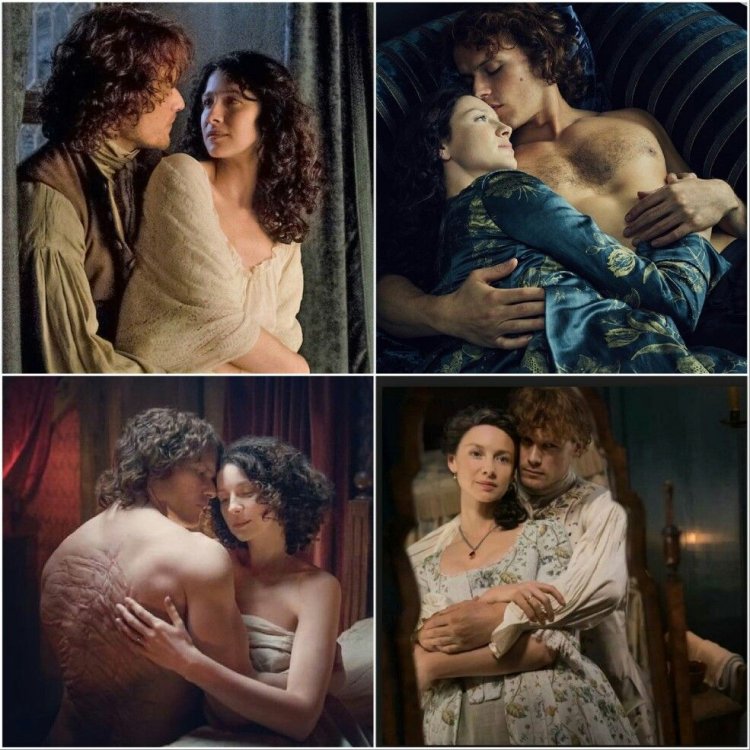 Jamie Fraser and Claire bed