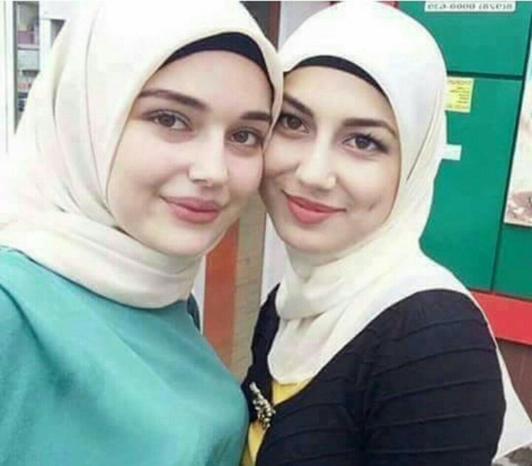 Two girls in hijab