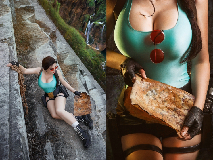Lara Croft cosplayer - Alisa Arefieva