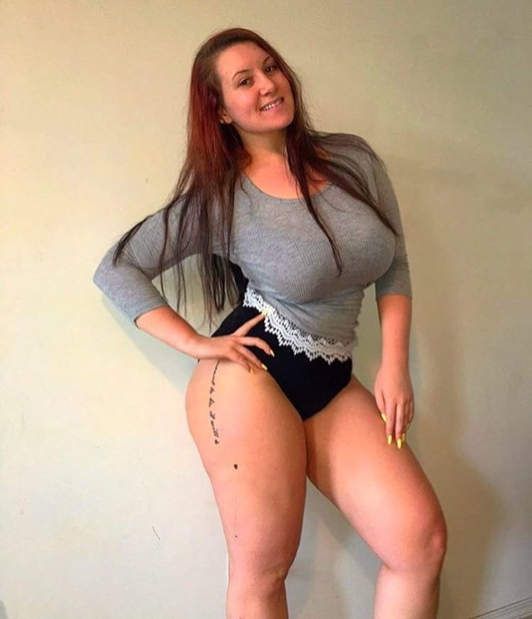 Caterina Moda in a swimsuit