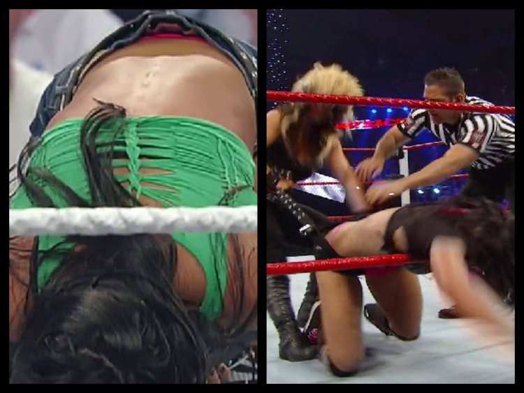 AJ Lee Wardrobe Malfunction