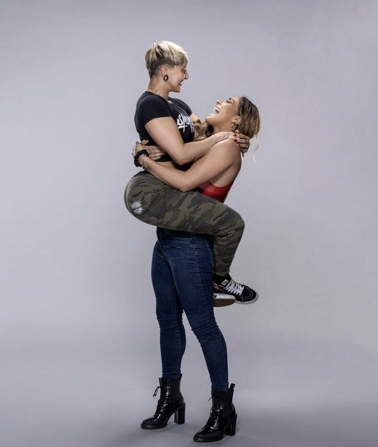 Rhea Ripley in a dress