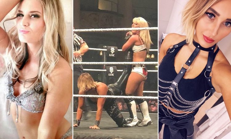 Kiss Rhea Ripley and Liv Morgan