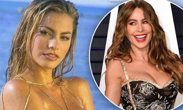 Sofia Vergara in her youth before operations