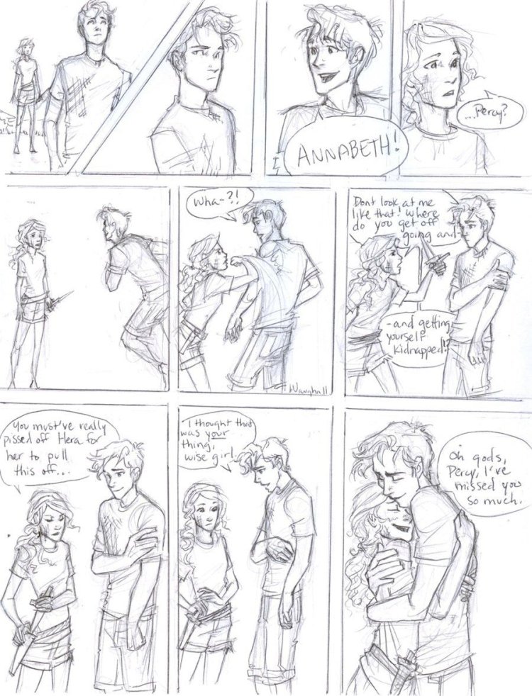 Percy jackson and annabeth comic